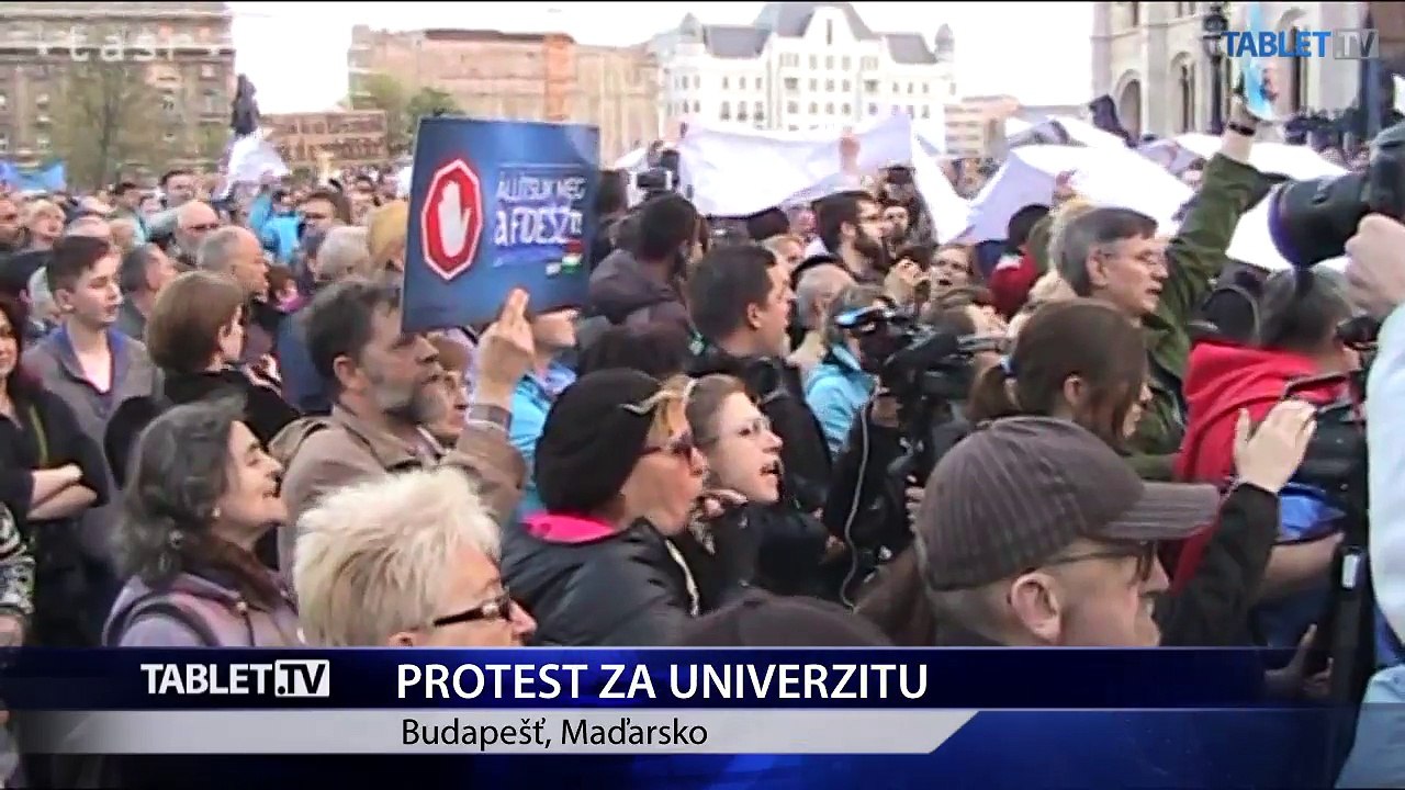 Po demonštrácii za Sorosovu univerzitu došlo k výtržnostiam