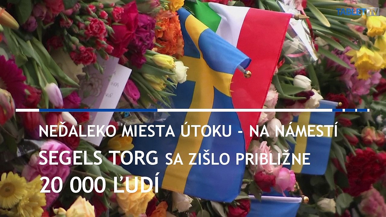 Tisíce Švédov si uctili obete teroristického útoku v Štokholme
