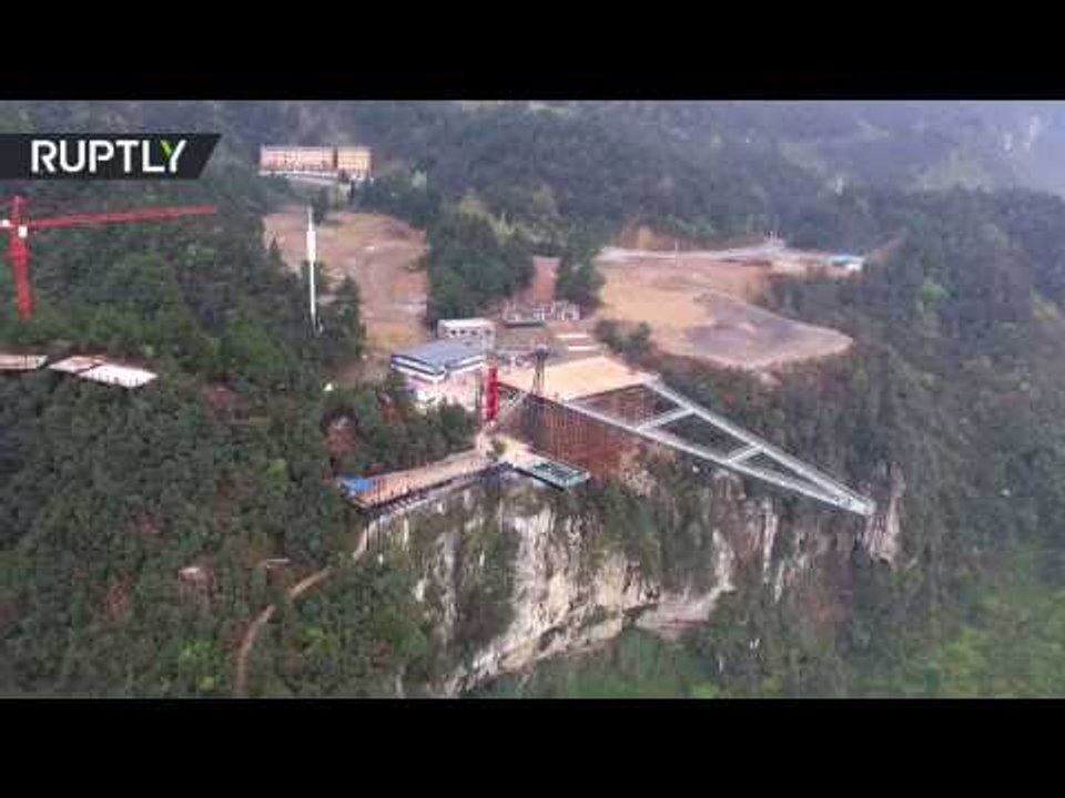 ‘Between Earth & Sky’: 300-meter-high, 80-meter-long skywalk opens in China