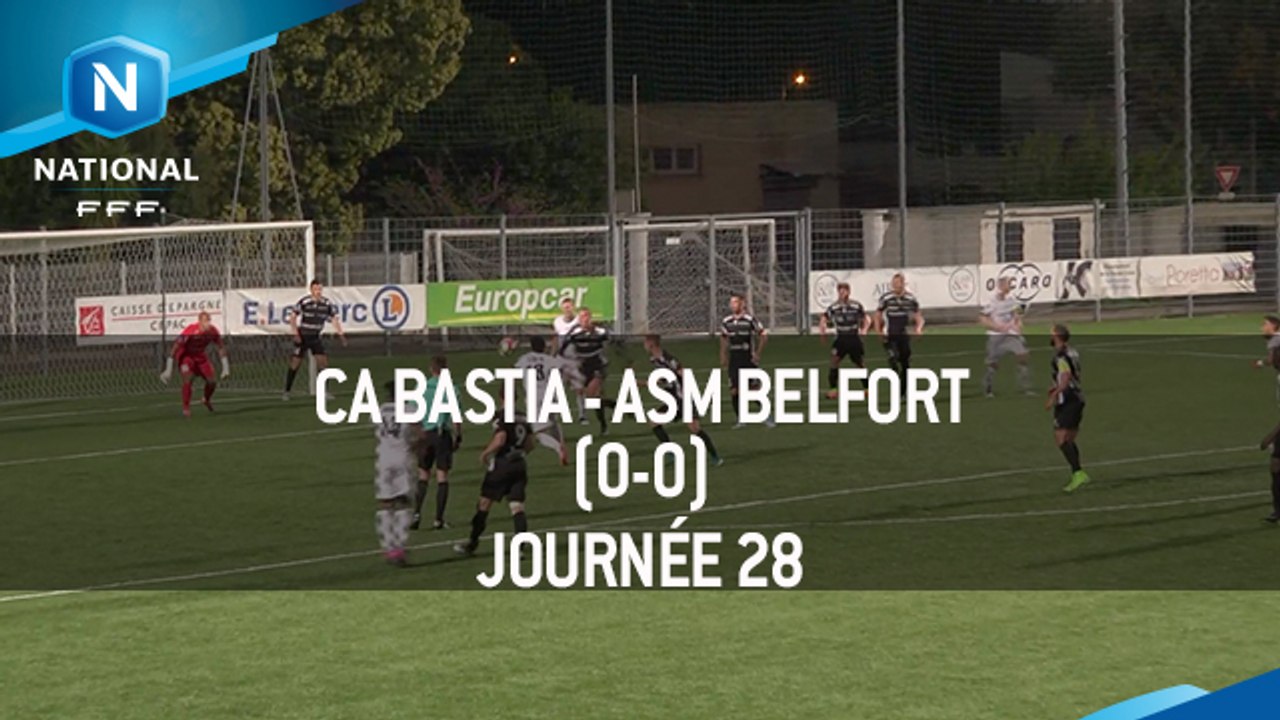 J28 : CA Bastia - ASM Belfort (0-0), le résumé