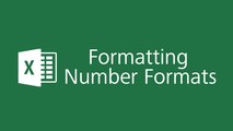 Microsoft Excel 2016 Tutorial - Formatting Number Formats in Excel
