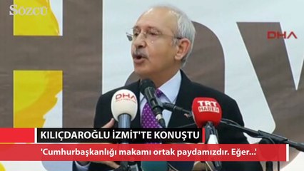 Kılıçdaroğlu İzmit’te konuştu