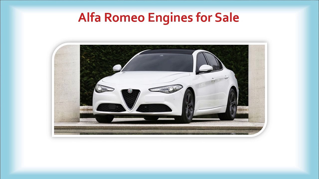 Alfa Romeo Engines for Sale