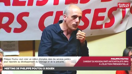 Meeting de Philippe Poutou à Rouen - Les matins de la présidentielle (10/04/2017)