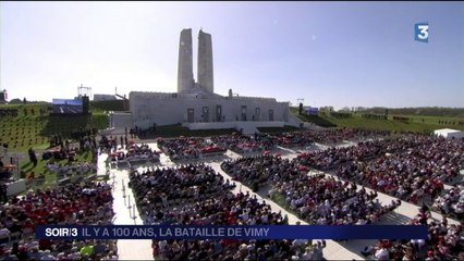 Arras au JT Soir 3 de France 3 le 09 avril 2017 : Centenaire de la bataille d'Arras