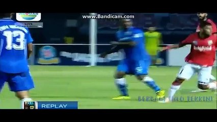 Michael Essien chases opponent around the pitch after he boots ball at him