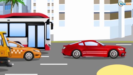 Kids Animation The Orange Racing Car - Race in the City Compilation Cartoons for Children