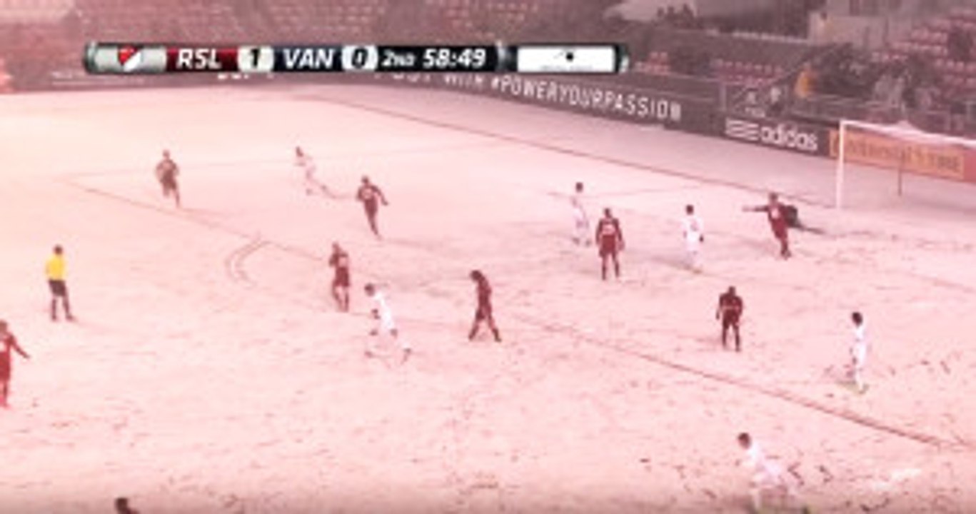 ABD Ligi'nde Saha, 7 Dakikada Karla Kaplandı