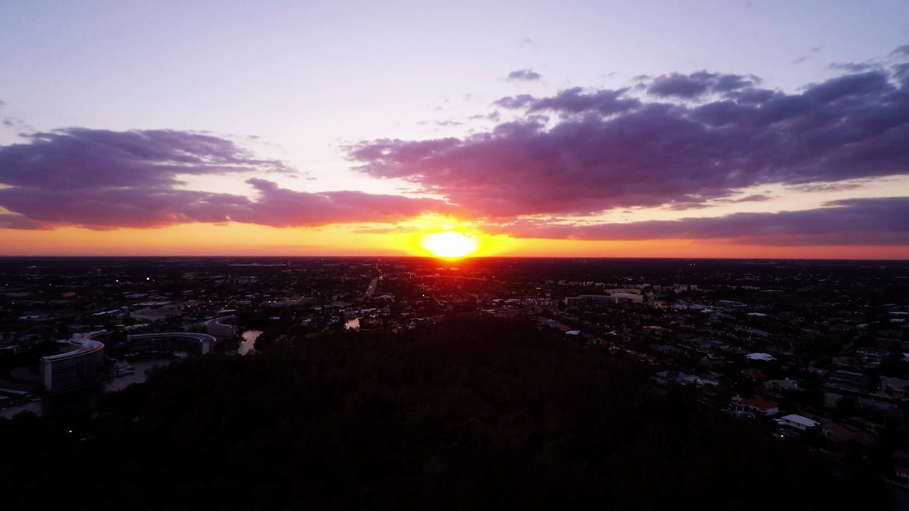 Sunset filmed with 3DR Solo/GoPro