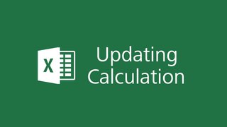 Microsoft Excel 2016 Tutorial - Updating a Calculation in Excel