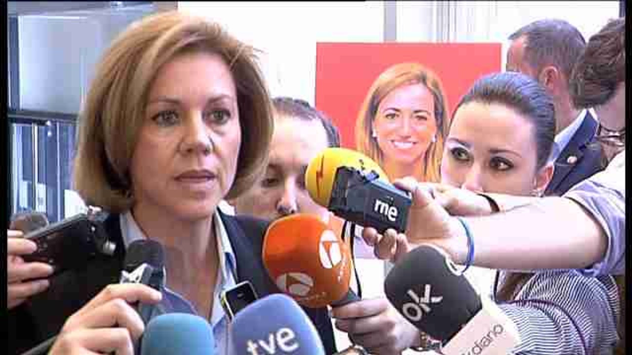 Cospedal dice que Chacón fue "muy valiente en todos los sentidos"