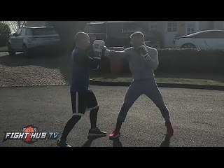 Conor McGregor working on his hands & boxing movement ahead of potential Floyd Mayweather bout