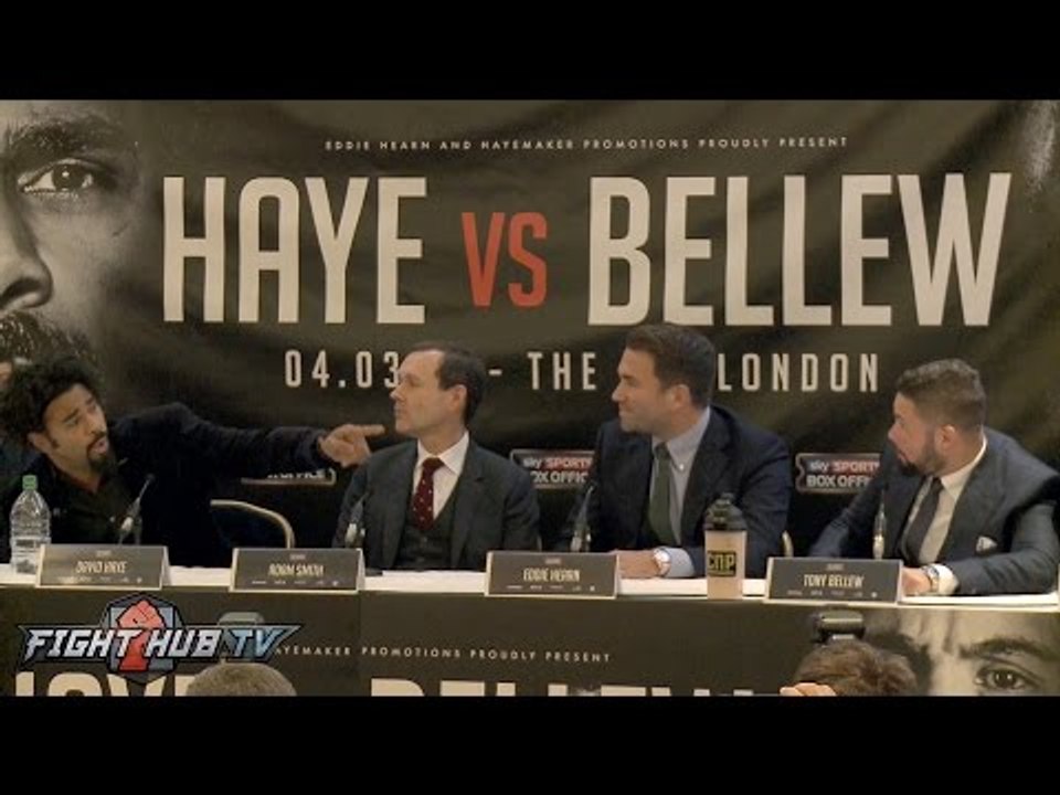 David Haye vs. Tony Bellew Heated Full Kickoff Press Conference video