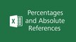 Microsoft Excel 2016 Tutorials - Percentages and Absolute References in Excel