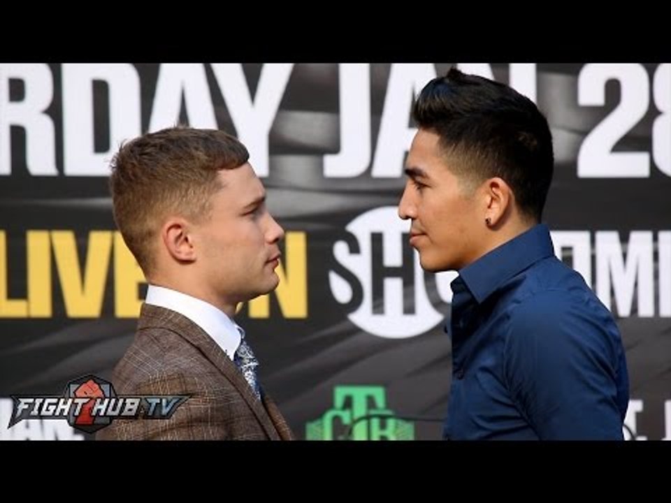 Carl Frampton vs. Leo Santa Cruz 2 / Zlaticanin vs Garcia Full Face Off Video