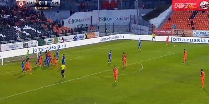 Vladimir Ilin Goal HD - Ural Yekaterinburg 1-0 Orenburg 10.04.2017