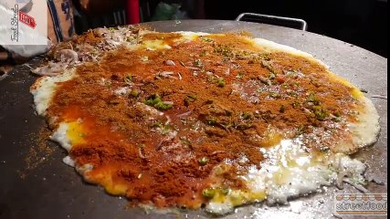 Download Video: Indian Street Food - The BIGGEST Scrambled Egg Ever!