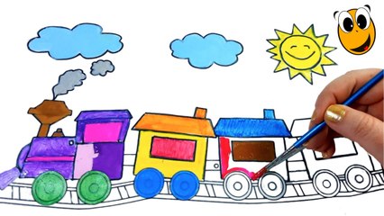 Train Coloring Book Pages Kids Fun Art Coloring Video For Kids