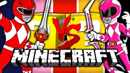 Minecraft center - POWER RANGER LUCKY BLOCK CHALLENGE - OBSTACLE COURSE