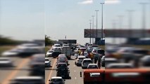 Un convoyeur de fonds se fait braqué sur l'autoroute.