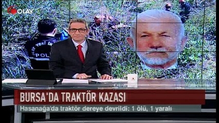 Traktör dereye devrildi: 1 ölü (Haber 10 04 2017)