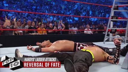 The Hardy Boyz' insane ladder attacks- WWE Top 10