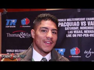 Jessie Vargas tells Pacquiao fans "You're going to be saying Mayweather vs. Vargas" after Sat night
