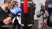 ALL POWER! Sergey Kovalev works the heavy bag - Kovalev vs. Ward media workout