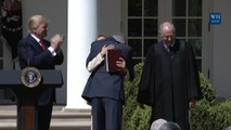 Supreme Court Justice Gorsuch Gives His Wife An Emotional Hug