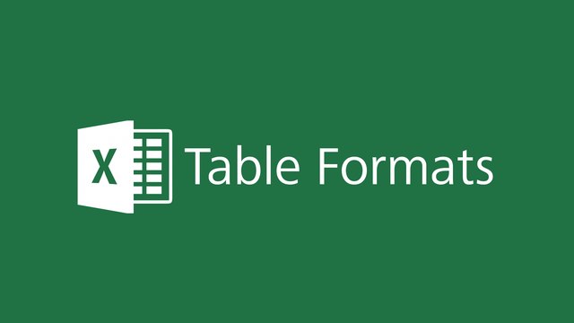Microsoft Excel 2016 Tutorial - Table Formats in Excel