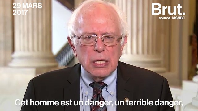 Bernie Sanders s'en prend à Donald Trump sur l'environnement