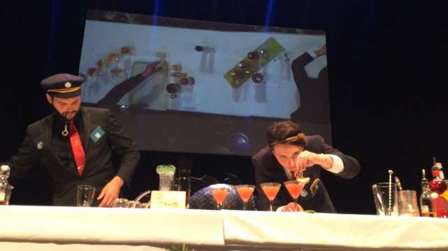 Les Trophées nationaux des Calvados catégorie élèves en formation barman