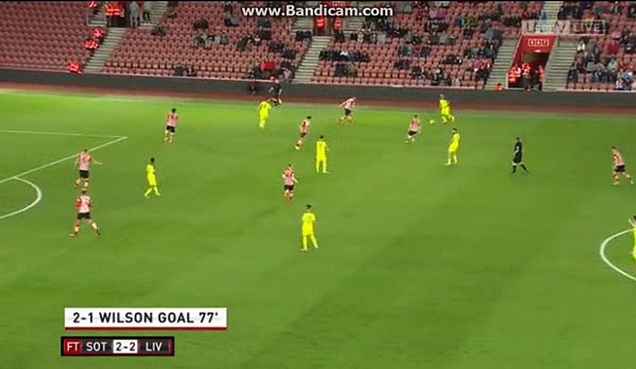 Harry Wilson Goal - Southampton u23s 2-1 Liverpool U23s - 10/04/17