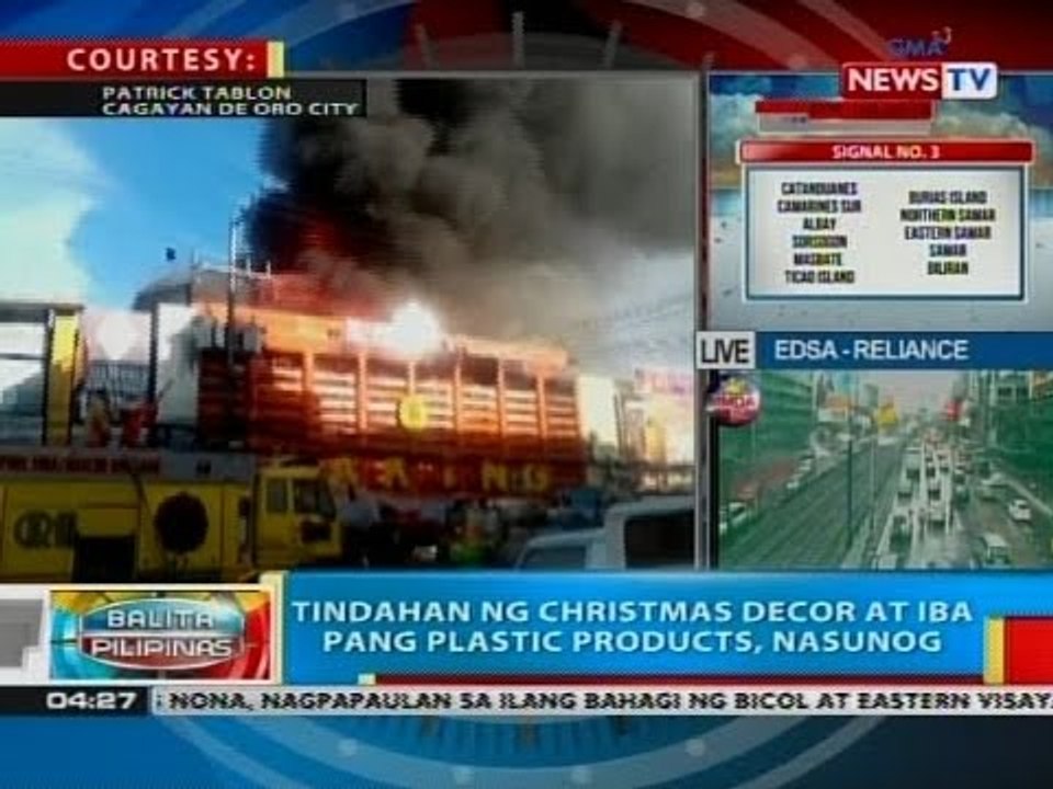 BP: Tindahan ng Christmas decor at iba pang plastic products sa Cagayan de Oro City, nasunog