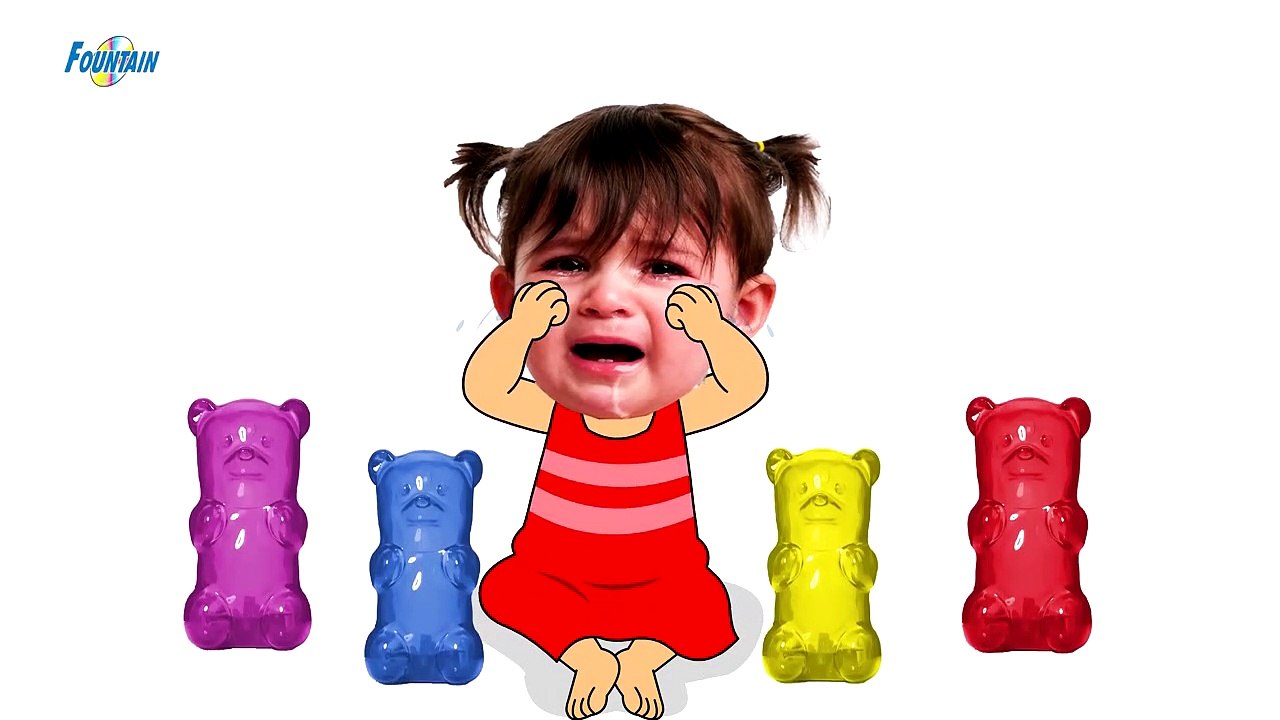 Bad Baby crying and learn colors-Colorful Gummy Bear)465789