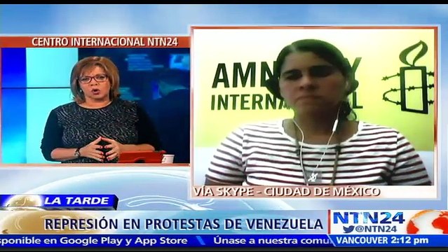 “No es difícil investigar quién lanza bombas lacrimógenas desde un helicóptero a manifestantes en Venezuela”: Carolina Jiménez, miembro de Amnistía Internacional