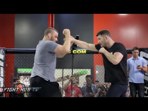 Michael Bisping's COMPLETE UFC 204 Media Workout video- Bisping vs. Henderson 2