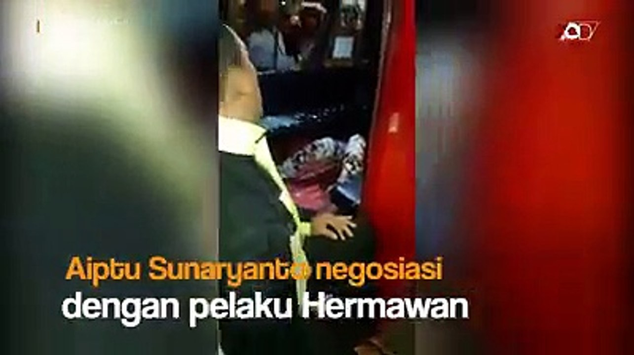 Detik detik penyandera ibu dan anak didor petugas
