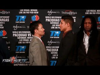 Manny Pacquiao vs. Jessie Vargas COMPLETE Face Off Video