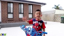 Venom Steals Spiderman Bicycle Kids
