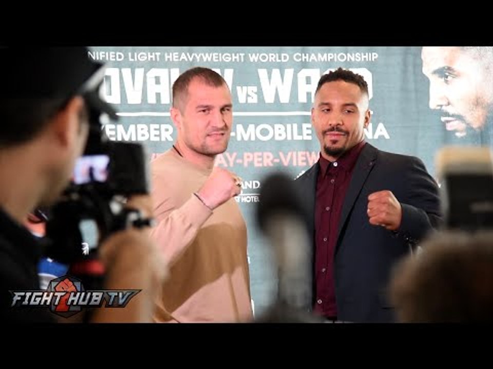 Sergey Kovalev vs. Andre Ward INTENSE Face Off in New York City