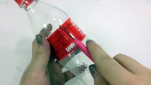 DIY Kinetic Sand Coca Cola Learn Sizes Colors Foam Clay Slime-xD