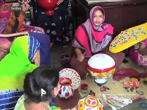 নেত্রকোনা, ঝিনাইদহে চলছে বর্ষবরণের শেষ মুহূর্তের প্রস্তুতি