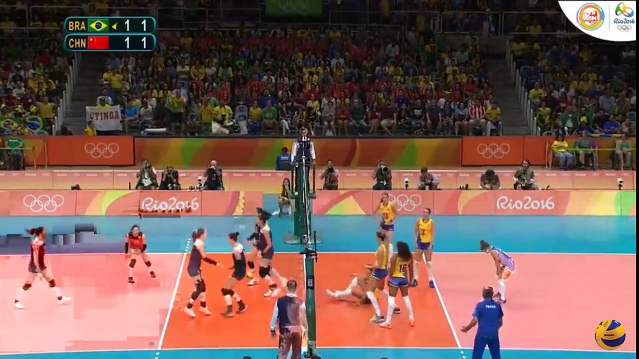 Brazil vs China  16 Aug 2016  Quarterfinals  Womens Volleyball Olympic Games  Rio 2016  This Is Volleyball Set 3