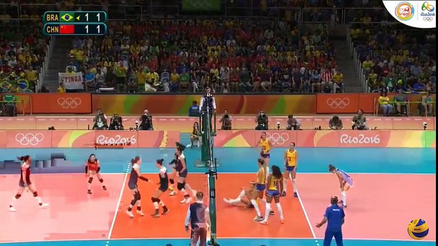 Brazil vs China 16 Aug 2016 Quarterfinals Womens Volleyball Olympic Games Rio 2016 This Is Volleyball Set 3