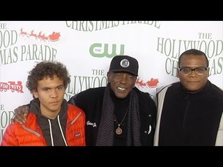 Louis Gossett Jr. and Sons "85th Annual Hollywood Christmas Parade" Red Carpet
