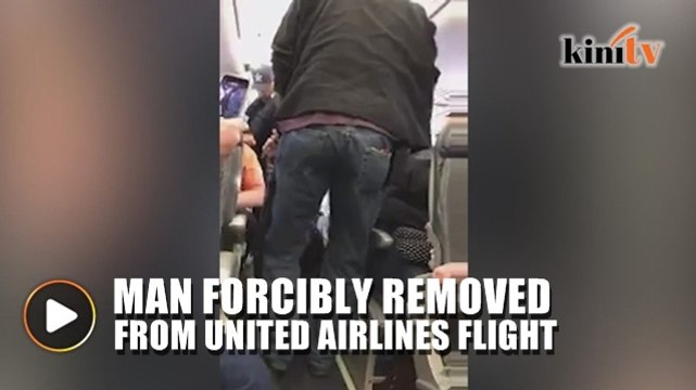 Passenger dragged out of overbooked United Airlines flight
