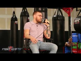 Conor McGregor "He was like Homer Simpson, He's gonna take the shots & hope I cant hit him no more"