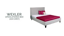Upholstered Beds - Buy Wexler Upholstered Bed in Ash Grey from Wooden Street