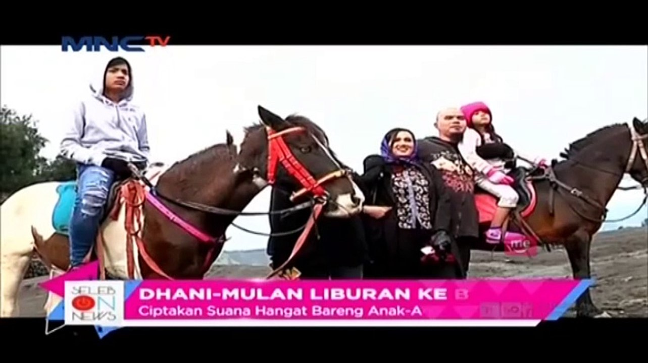 Dhani-Mulan Liburan ke Bromo